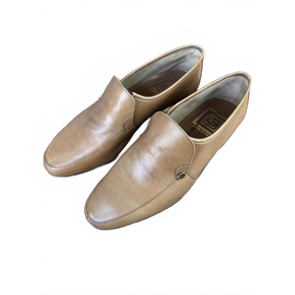 Vintage Christian Dior Monsieur Loafers - Men's Leather Shoes made in Italy.